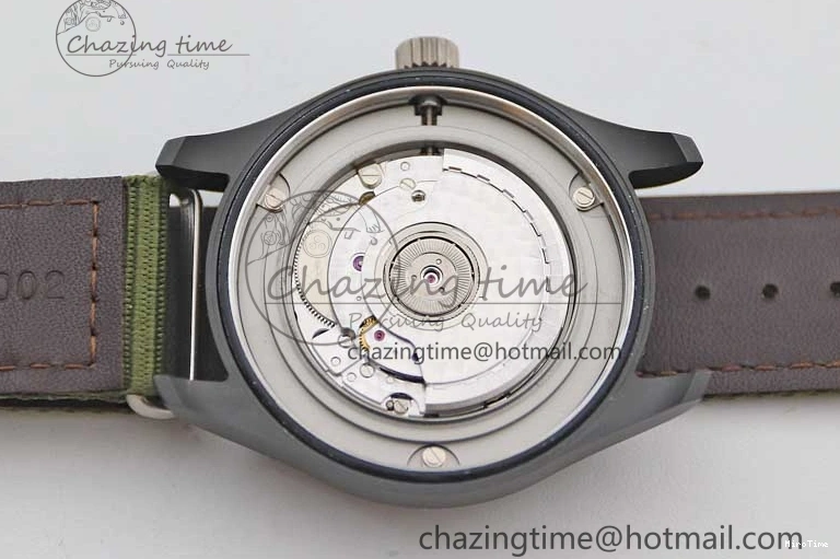 MIROTIME 0119 Packable Mark XVIII ‘TOPGUN SFTI’ Ceramic M+F Best Edition Black Dial on Green Nylon Strap 7048